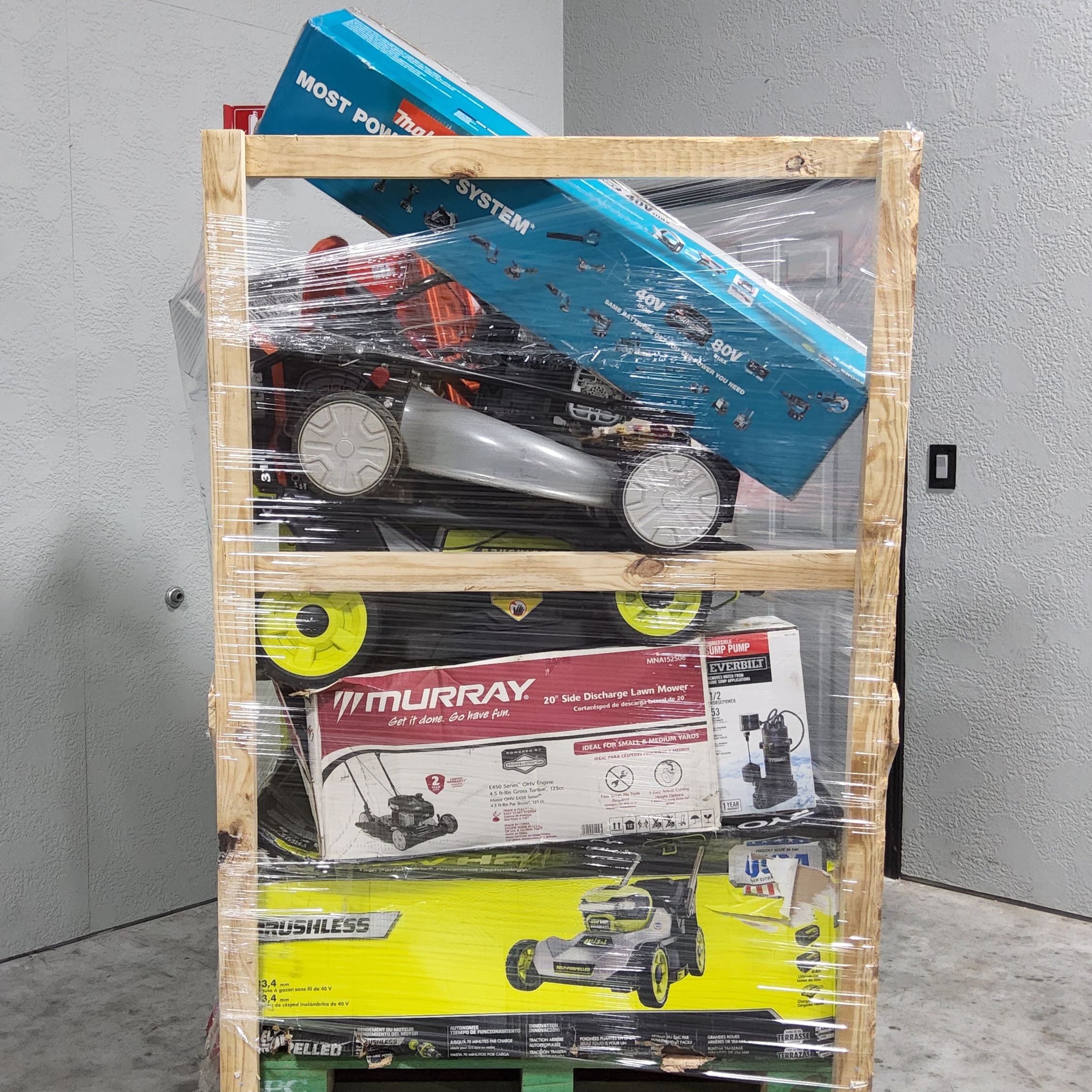 MIXED OUTDOOR POWER EQUIPMENT PALLET